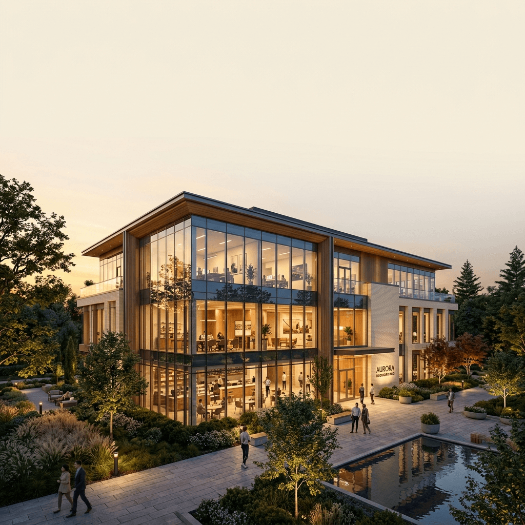 Briston Premium Modern Building Render